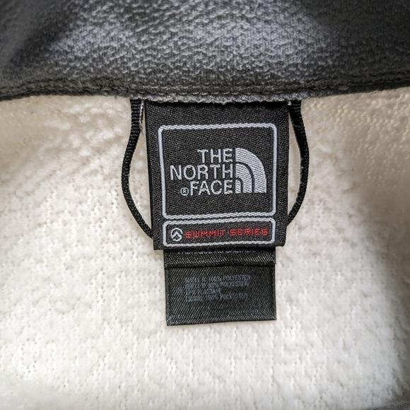 The North Face Jacket Women's Small White Gray Summit Series Fleece Polartec - Picture 4 of 7